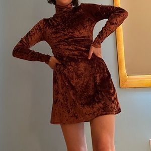 gorgeous pink pressed velvet dress